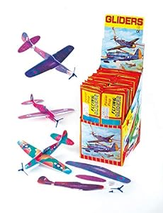Image of Baker Ross Power Prop Flying Gliders (Pack of 6) Easy Assembly Airplane Toy Glider Planes for Kids Toys, Birthday Party, School Classroom Rewards or Carnival Prizes