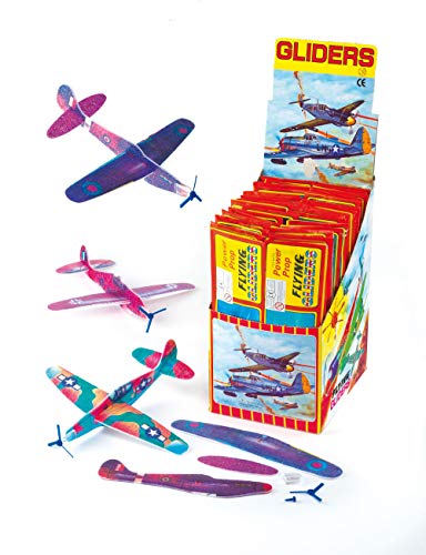 Baker Ross Power Prop Flying Gliders (Pack of 6) Easy Assembly Airplane Toy Glider Planes for Kids Toys, Birthday Party, School Classroom Rewards or Carnival Prizes - Thumbnail 4