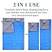Ohuhu Double Sleeping Bag with 2 Pillows and a Carrying Bag for Camping, Backpacking, Hiking (Blue)
