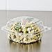 Dart Solo Small Clear Plastic Hinged Food Container for Sandwich Salad Party Favor Cake Piece, 100 Piece