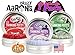 Crazy Aaron's Thinking Putty Halloween Mini Tins Feature Creature Trio Glow Banshee (Purple), Monster (Metallic Green) & Vampire (Red) Gift Set Bundle - 3 Pack (.47 oz Each)