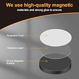 Flintronic 100Pcs Self Adhesive Magnets 20mm Round Magnetic Dots 2mm Thick view 4