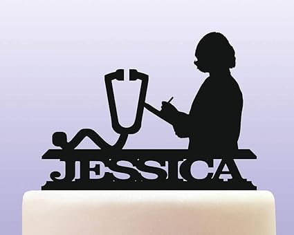 Decoration De Gateau Personnalisee En Acrylique Pour Femme Docteur Physicien Amazon Fr Cuisine Maison