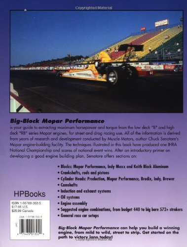 Big Block Mopar Performance - High Performance and Racing Modifications for B & RB Series Engines