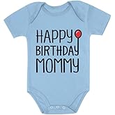 Tstars Happy Birthday Mommy Outfit - Baby Bodysuit Gift for Mom from Infant Boys & Girls Photo Outfit