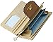 ETIAL Women's Vintage Floral Zip Wallet Faux Leather Card Holder Black