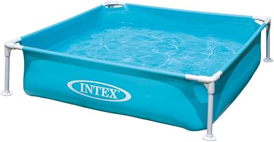 Intex Mini Rectangular Metal Frame Pool 155 x 630 x 170 cm 340 L Turquoise