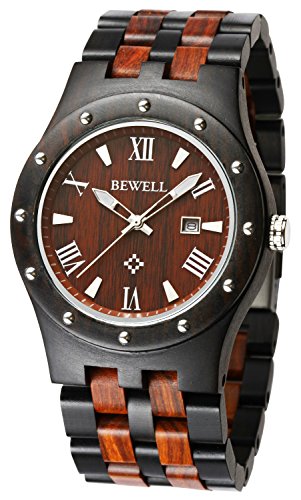 wooden quartz watch
