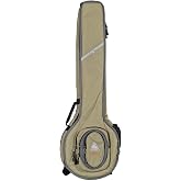 Boulder CB-367TN Alpine Deluxe Openback Banjo Gig Bag &ndash; Desert Sand &ndash; Protective, Spacious, and Comfortable Case for Musicians, Students, and Professionals