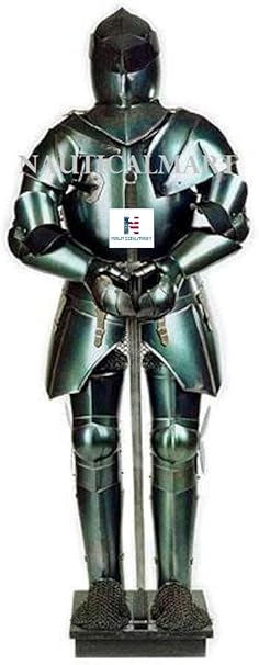 Amazon Nauticalmart 中世 黒騎士 鎧のスーツ ウェアラブルアーマーコスチューム メンズ 通販