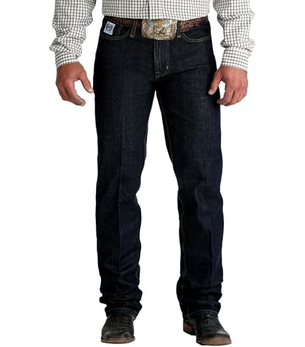 Cinch Western Denim Jeans Men Silver Perform 30 x 34 Dark