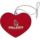 GRAPHICS & MORE Ball State Primary Logo Heart Love Wood Christmas Tree Holiday Ornament