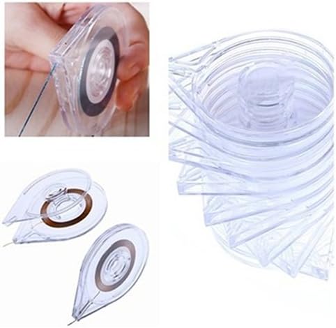 Bodhi2000 10Pcs Nail Art Striping Tape Line Cases Tool Sticker Roller Boxs Holders