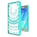 Galaxy Note 5 Case, Samsung Galaxy Note 5 Case Clear with Screen Protector, AnoKe Mandala Flower Cute Women Girls Acrylic Thin Slim Fit TPU Bumper Phone Cover Cases for Samsung Galaxy Note 5 -TM Mint