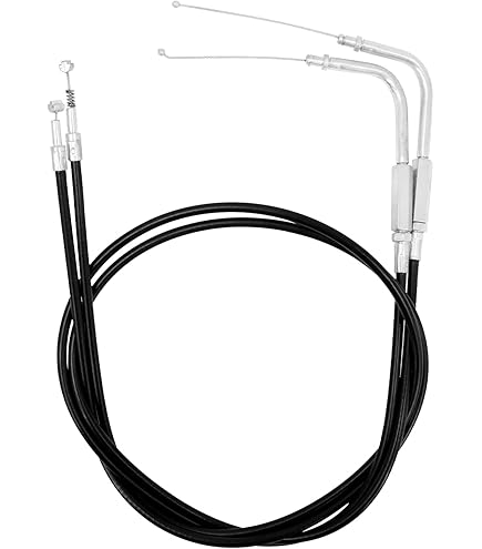JCSUMRID 59" Stainless Steel Motorcycle Throttle And Idle Cable - View #3