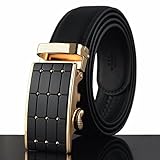 Leather Belts for Men,Charminer Leather Automatic Buckle Belts