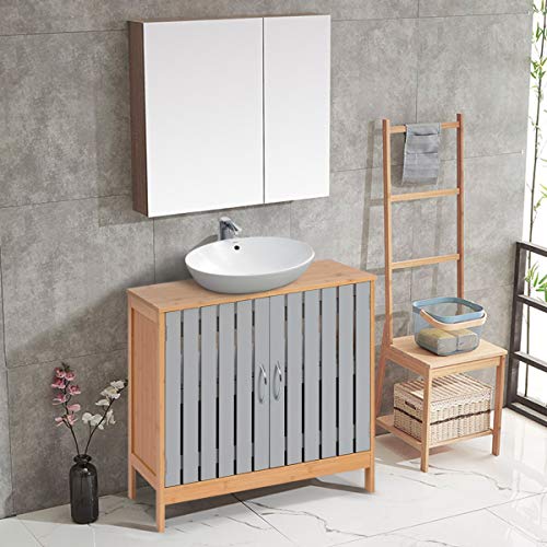 2 Tangkula+Bathroom+Freestanding+Organizer+Pedestal