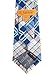 Retreez Elegant Plaid Check Woven Microfiber Pre-tied Boy's Tie - Navy Blue and Khaki - 24 months - 4 years