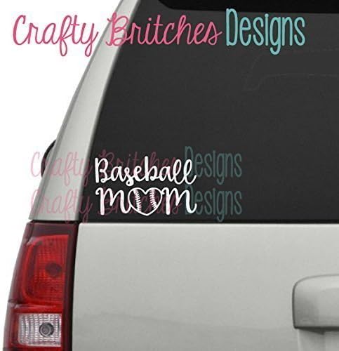 Baseball Mom Car Sticker Decal