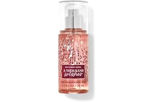 Bath & Body Works Bath and Body Works Fine Fragrance Mist Travel Size Mini Purse Spray 2.5 Ounce (A Thousand Wishes), 2.50 Fl Oz (Pack of 1)
