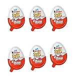 6 PACK - Kinder Joy, Treat and Toy, Sweet Cream Topped with Cocoa Wafer Bites, Surprise Toy Inside, 0.7 oz (20g)