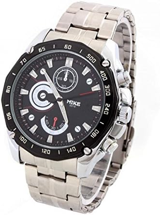 HOTLOVE Mike Luxury Brand Mens Business Watches Hardlex Window Full Steel Wristwatches