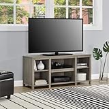 Mainstay.. Parsons Cubby TV Stand Holds Up to 50 TV (Black Oak, 45.39 x 15.75 x 20.87 Inches)