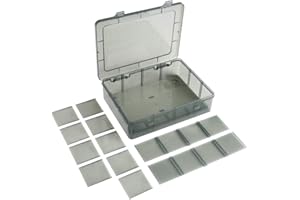 Vidifor 12 Girds Large Plastic Craft Storage Containers, Compartment Storage Container, Parts Storage Box with Adjustable Dividers for Sewing Arts, Washi Tape Batteries Electronics Parts and more