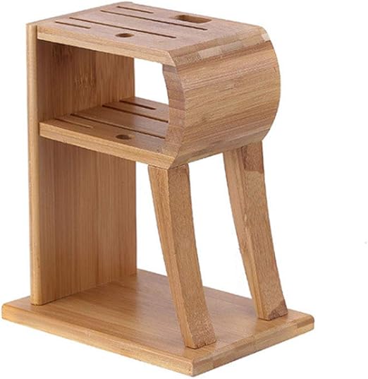 RHSMP Bloque De Cuchillos De Bambú Soporte Universal para Cuchillos De