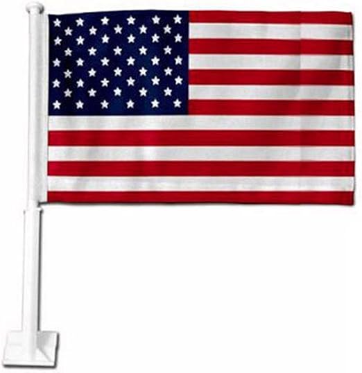 Amazon Com Usa Red White And Blue Car Flag Sports Fan