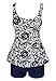MiYang Women's Plus Size High Waist Printing Swimsuit Bathing Swimwear