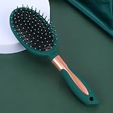 Reazana Paddle Detangling Brush Anti-Static Massage Hair Brushes Detangler | Cushion Base Nylon Bristle Pins Blow Drying Hairbrush for Men and Women Girls All Wet and Dry Hair Types Styling (Oval)