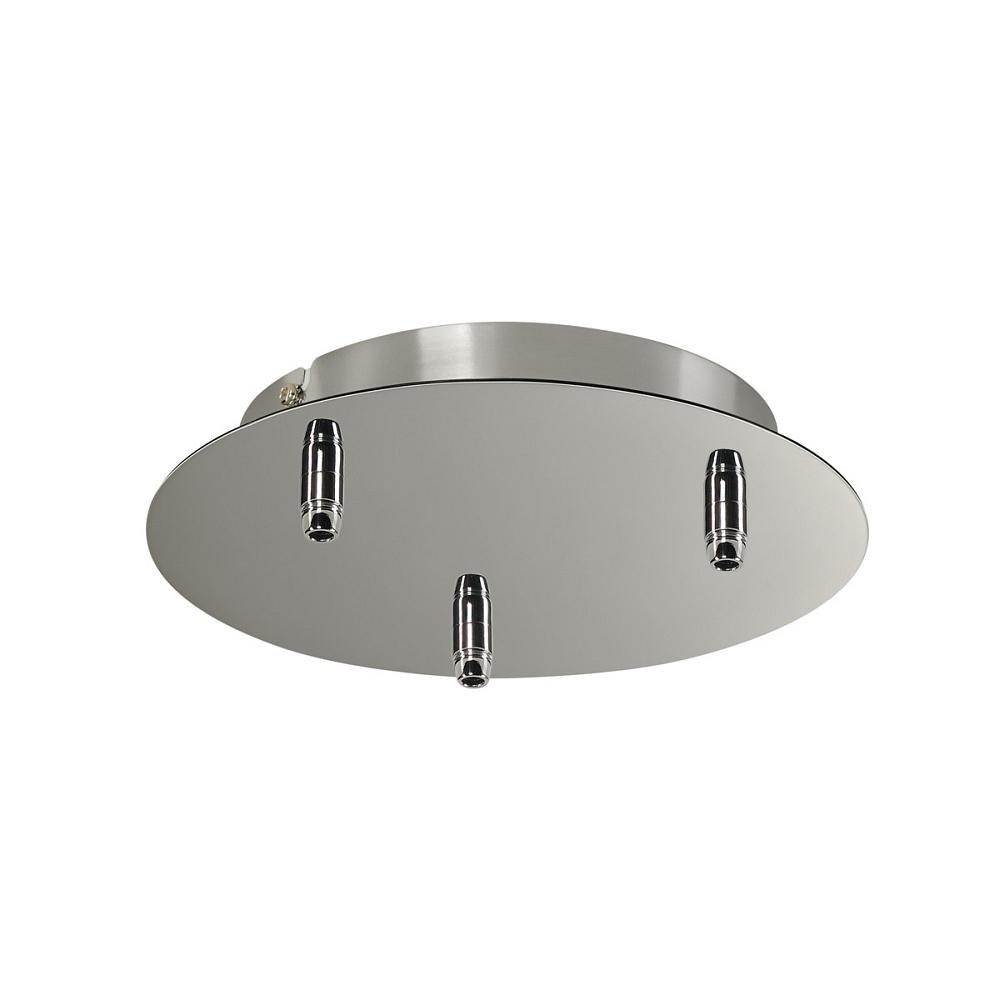 SLV Ceiling Roset FITU 3 Rosette Round incl. Strain reliefs/Chrome