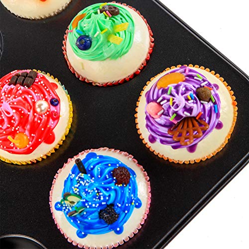 Baking Paper Cups Muffin Liners Cupcake Paper Liners Disposable Baking Cup Colorful Cup Standard Size for Baking, Pack of 200 - Thumbnail 6