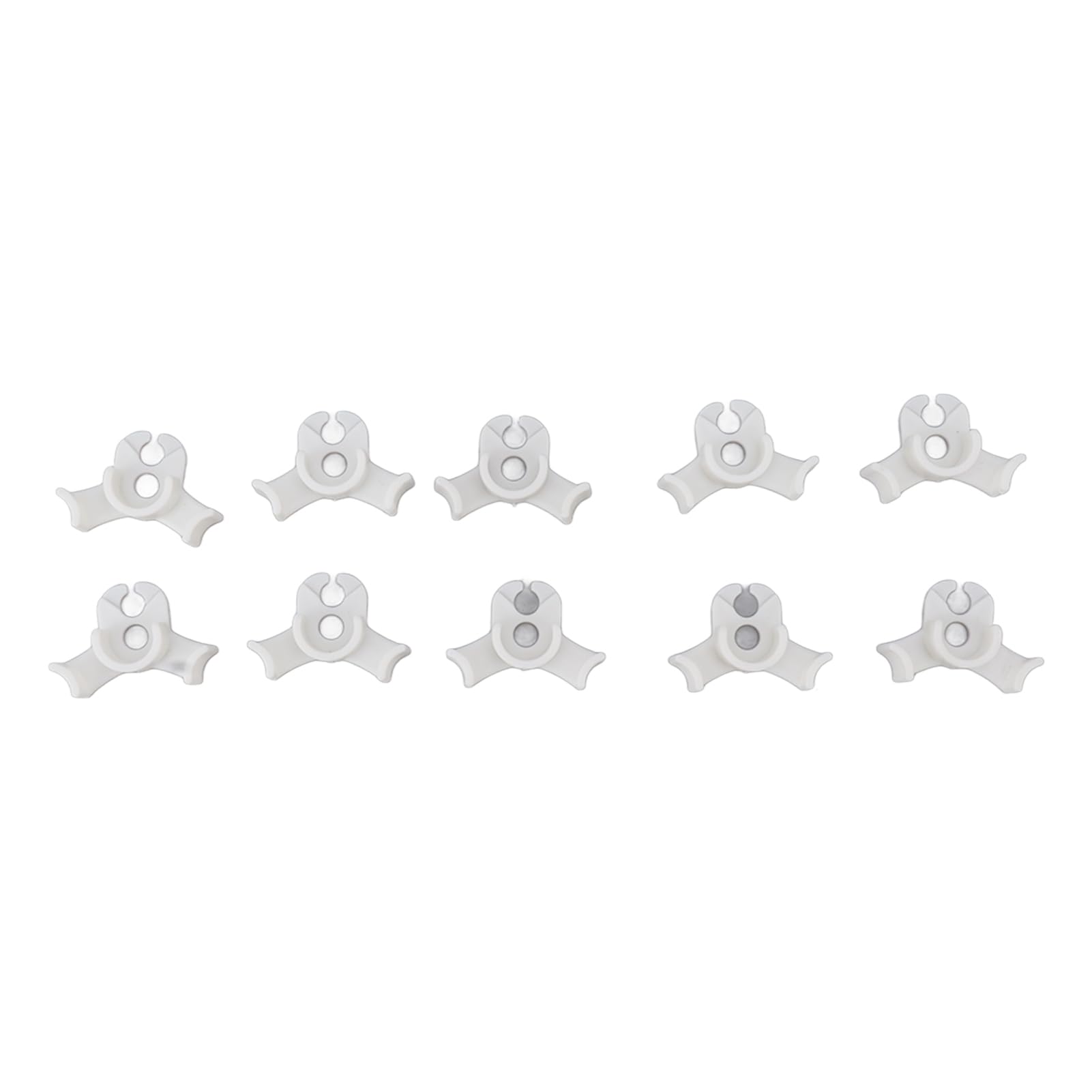 Nimomo Plant Bender, 20Pcs Plant Bender Plastic Low Stress 90 Degree Angle Adjustable Plant Training Clips for Green House Garden (White)