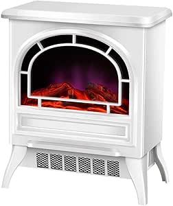 AJH Calentador de Chimenea eléctrico Chimenea Independiente con Efecto