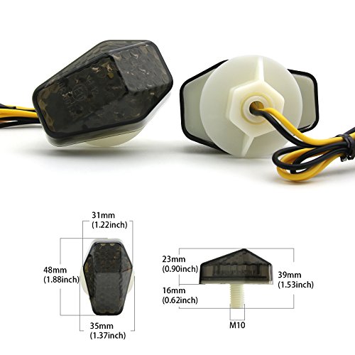 Motorcycle Smoke LED Flush Mount Turn Signal Light Side Marker Lamp for Suzuki BANDIT GSX1250FA GSXR1000 1000Z GSXR600 600M 600X 600Z GSXR750 750X Hayabusa Katana 600 750 SFV650 SV1000 1000S SV650