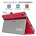 MoKo Case for All-New Amazon Fire HD 8 Tablet (7th Generation, 2017 Release Only) - Slim Folding Stand Cover for Fire HD 8, RED (with Auto Wake / Sleep)