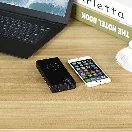 DLP Pico Projector + Power Bank, Fugetek FG-957 High Resolution Pocket Size Home Theater - 5x2.5x0.75in, 1080i/p Compatible, 150 Minutes Battery Life, US Warranty And Support (Renewed)
