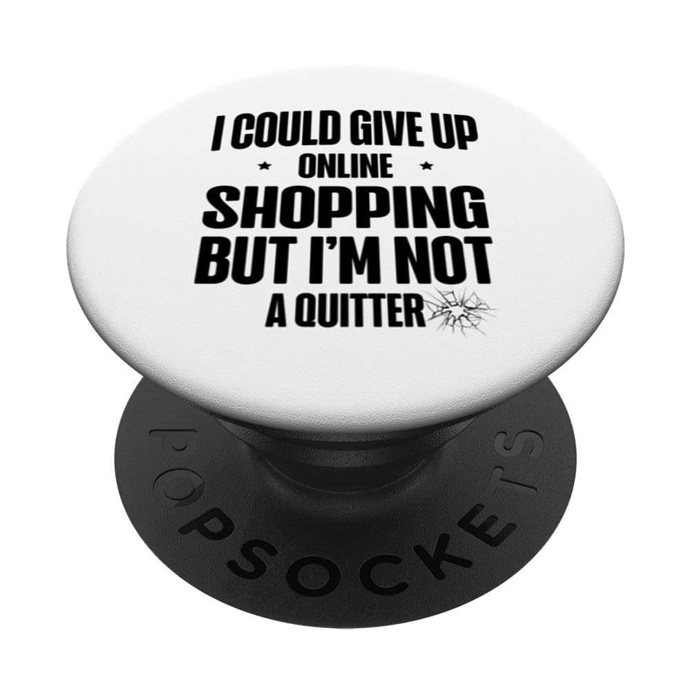 Online Shopping Cart Mall Shopper Shop E-commerce Shopaholic PopSockets Swappable PopGrip