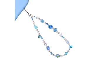 AULSIEY Beaded Phone Charm Constellation Phone Lanyard Wrist Strap Personalized Handmade Phone Keychain Charm