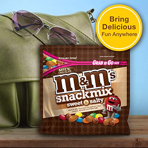 M&M's Milk Chocolate Sweet & Salty Snack Mix, 4.0 Ounce (Pack of 8)