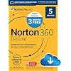 EXCLUSIVE Norton 360 Deluxe – Antivirus software for 5 Devices with Auto Renewal – 15 Month Subscription – 3 Months FREE…