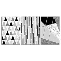 signwin-3 Piece Canvas Wall Art-Abstract Geometric-Canvas Prints Home Artwork Decoration for Living Room,Bedroom - 16