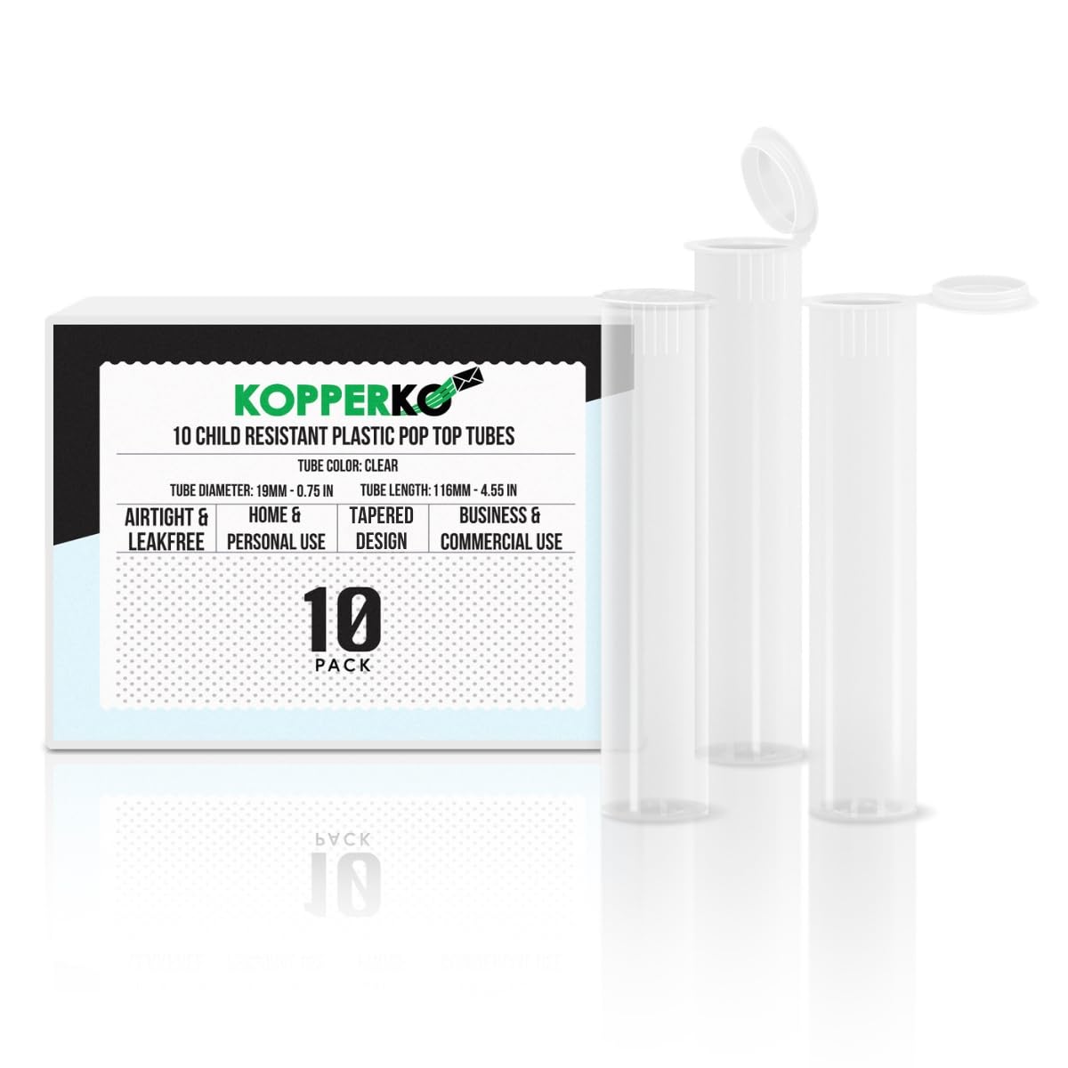 Pop Tube Storage Mua 10 Pack 116mm Plastic Pop Top Tube - Child Resistant Pill Storage ...