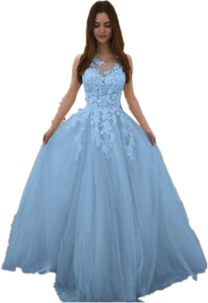 Women's Lace Wedding Dress - Amydong Evening Dress Ball Gown Dress