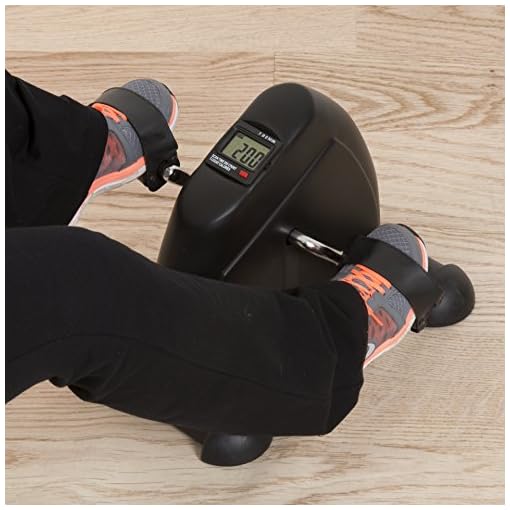 Portable Fitness Pedal Stationary Under Desk Indoor Exercise Machine Bike for Arms, Legs, Physical Therapy with LCD… - Image 4