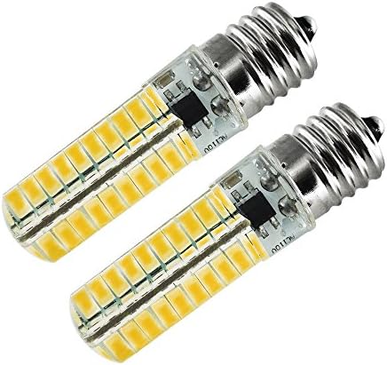 Lifeholder E17 LED Bulb, Dimmable 5W Warm White 3000K, 45W Halogen Bulbs Equivalent, 80 X 5730 SMD Led Bulbs for Microwave Oven, refrigerators, Kitchen (2 pack).