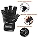 isnowood Weight Lifting Gloves - Padded Anti-Slip Silica Gel Grip, Gym Gloves for Powerlifting, Training, Exercise (Men & Women) with Free Portable Bag (M(Fits 7.5-8 Inches))