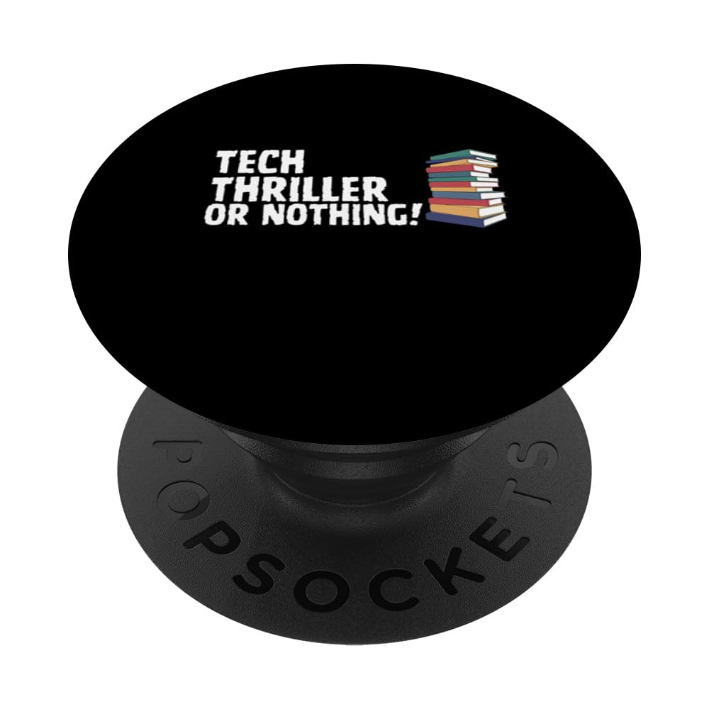 Reading Tech Thriller Novel Or Nothing Book Joke PopSockets Swappable PopGrip